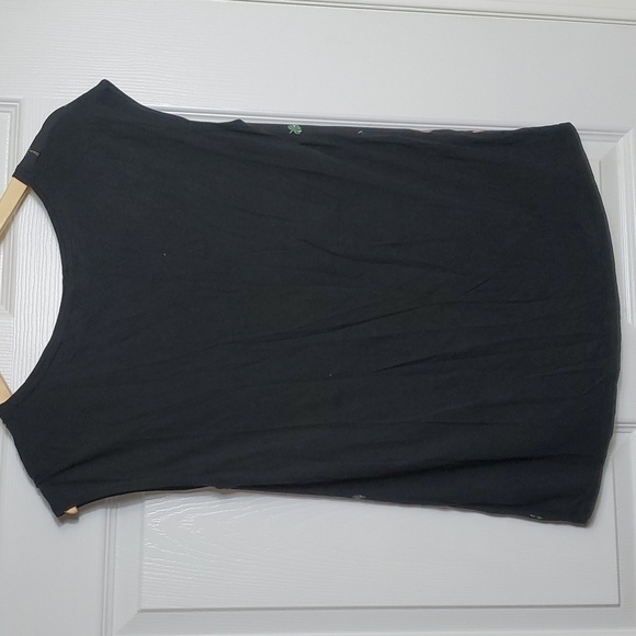 Reitmans Black with Tropical Print at the front Blouse Size S - Picture 5 of 10